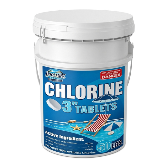 POOLFORT 3-Inch Chlorine Tablets