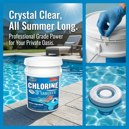 POOLFORT 3-Inch Chlorine Tablets