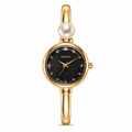 Women's Gold Dainty Bangle Watch Small Vintage Bracelet, Easy Read Numeral Dial Waterproof