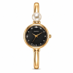 Women's Gold Dainty Bangle Watch Small Vintage Bracelet, Easy Read Numeral Dial Waterproof