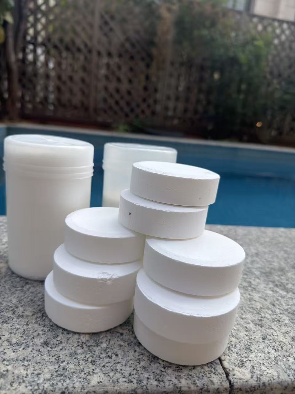 POOLFORT 3-Inch Chlorine Tablets — 15 Pallets / 540 Buckets | 90% Available Chlorine