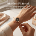 Women's Gold Dainty Bangle Watch Small Vintage Bracelet, Easy Read Numeral Dial Waterproof
