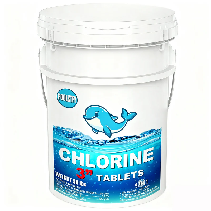 POOLKTFY 3-Inch Pool Chlorine Tablets